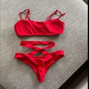Red bikini